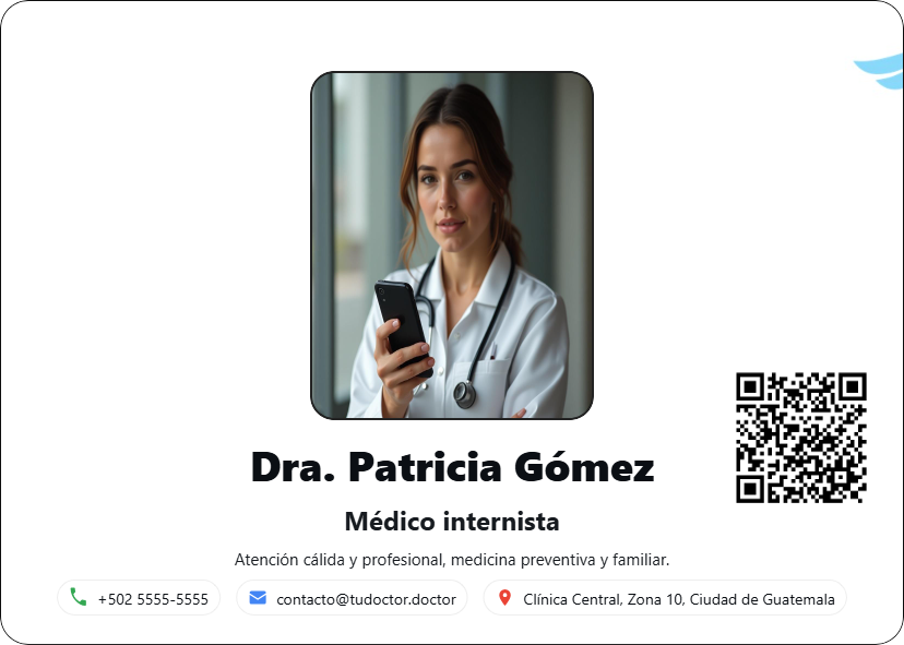 Tarjeta Dra. Patricia Gómez